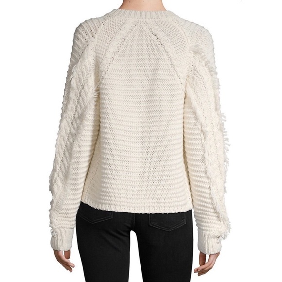 Line cropped fringe sweater XS - Picture 5 of 5